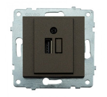 Механізм розетки USB з адаптером GRANO мока