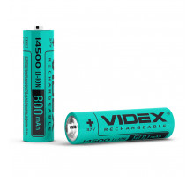 Акумулятор Videx Li-Ion 14500(без захисту) 800mAh bulk10