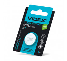 Батарейка літієва Videx CR2032 1шт BLISTER CARD