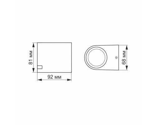 LED Світильник архітектурний AR021В IP54 VIDEX  GU10