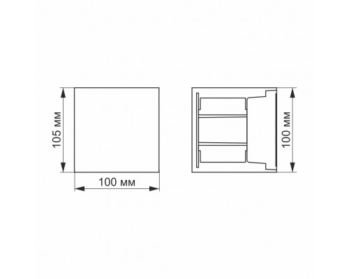 LED Світильник архітектурний AR04 IP54 VIDEX  6W 2700K