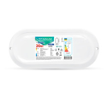 LED світильник IP65 овальний TITANUM 20W 6500K TL-BHO-206