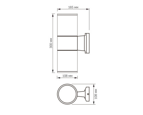 LED Світильник архітектурний AR082G IP54 VIDEX E27x2