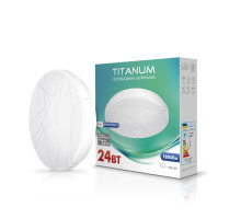 LED світильник настінно-стельовий TITANUM 24W 5000K  Криві лінії