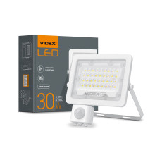 LED прожектор VIDEX F2e 30W 5000K з датчиком руху та освітленості