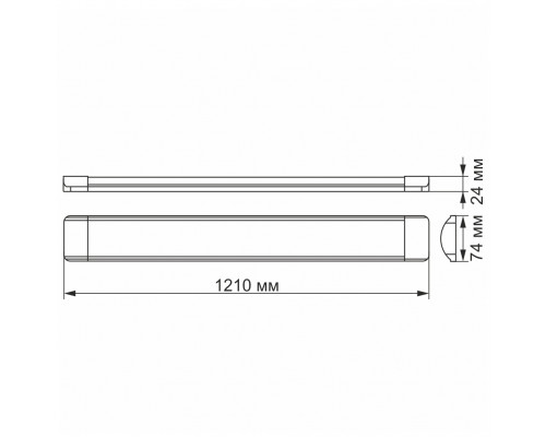LED світильник лінійний VIDEX 36W 1,2М 4100K