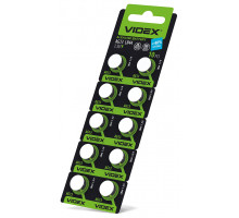 Батарейка годинникова Videx AG13/LR44 BLISTER CARD 10 шт