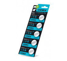 Батарейка літієва Videx CR2025 5шт BLISTER CARD