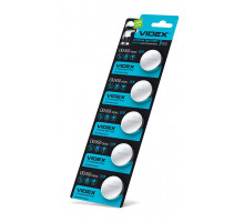 Батарейка літієва Videx CR2450 5шт BLISTER CARD