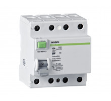 Диференційний вимикач (ПЗВ), Icn=10kA, 4 полюса, In=100A, IΔn=100mA, typ S+AC, Ex9CL-100 4P 100A 100mA S