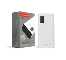 Повербанк TITANUM 728S 30000mAh 22.5W White