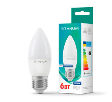 LED лампа TITANUM C37 6W E27 3000K