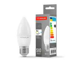 LED лампа TITANUM C37 6W E27 4100K