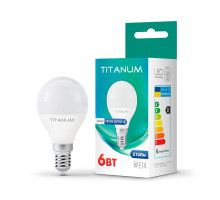 LED лампа TITANUM G45 6W E14 3000K
