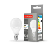 LED лампа TITANUM G45 6W E14 4100K