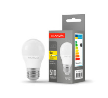 LED лампа TITANUM G45 6W E27 3000K
