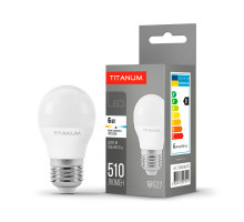 LED лампа TITANUM G45 6W E27 4100K