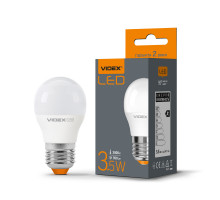LED лампа VIDEX  G45e 3.5W E27 3000K
