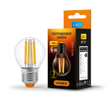 LED лампа VIDEX Filament G45F 6W E27 3000K