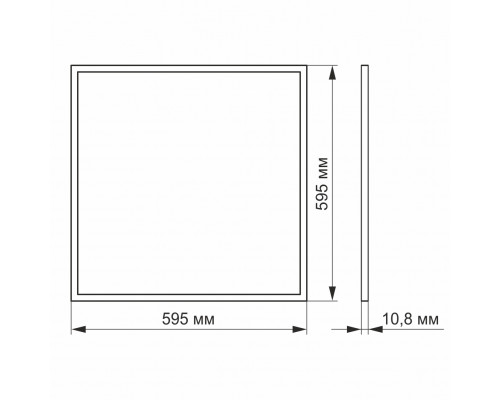 LED панель VIDEX 40W 6200K Антиблікова (UGR<19)