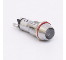 Світлодіодний індикатор металевий AD22C-10 220v AС, білий