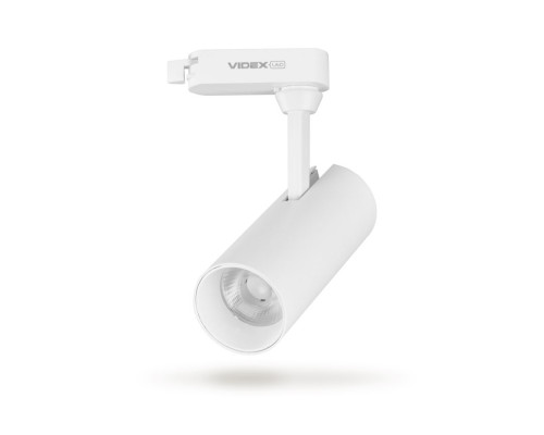 LED світильник трековий VIDEX 10W 4100K білий