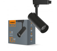 LED світильник трековий VIDEX 10W 4100K чорний